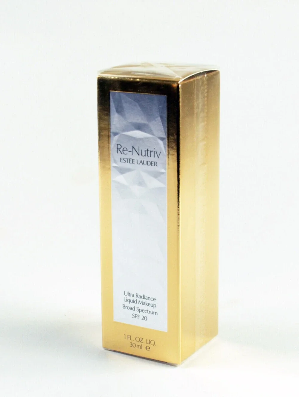 Estee Lauder Re-Nutriv Ultra Radiance SPF20 Liquid Makeup 1W1 BONE - Size 1 Oz.
